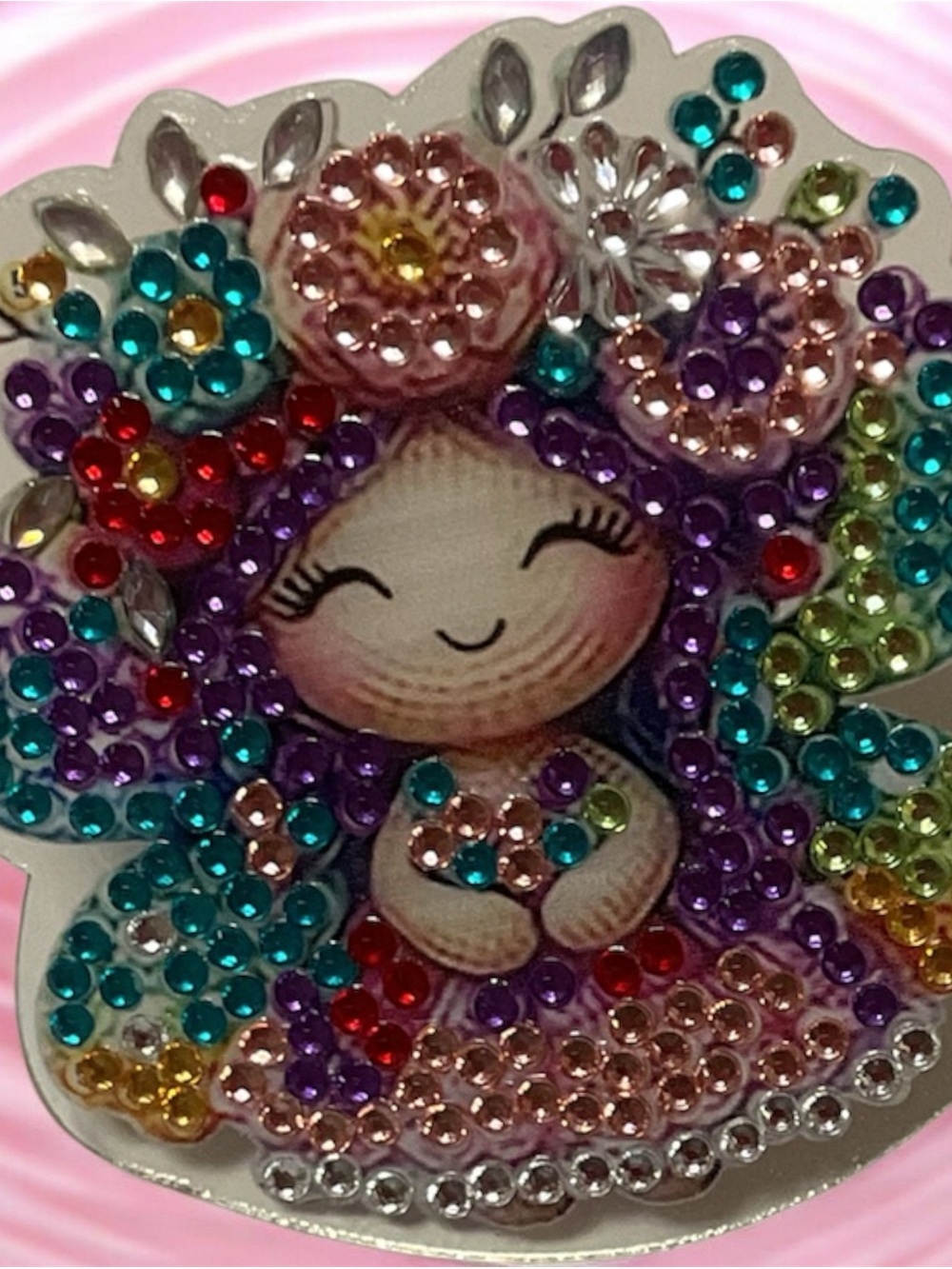 Decorative Diamond Art Phone Holster Clip Sealed